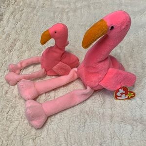 TY Pinky Beanie Baby & McDonalds Beanie